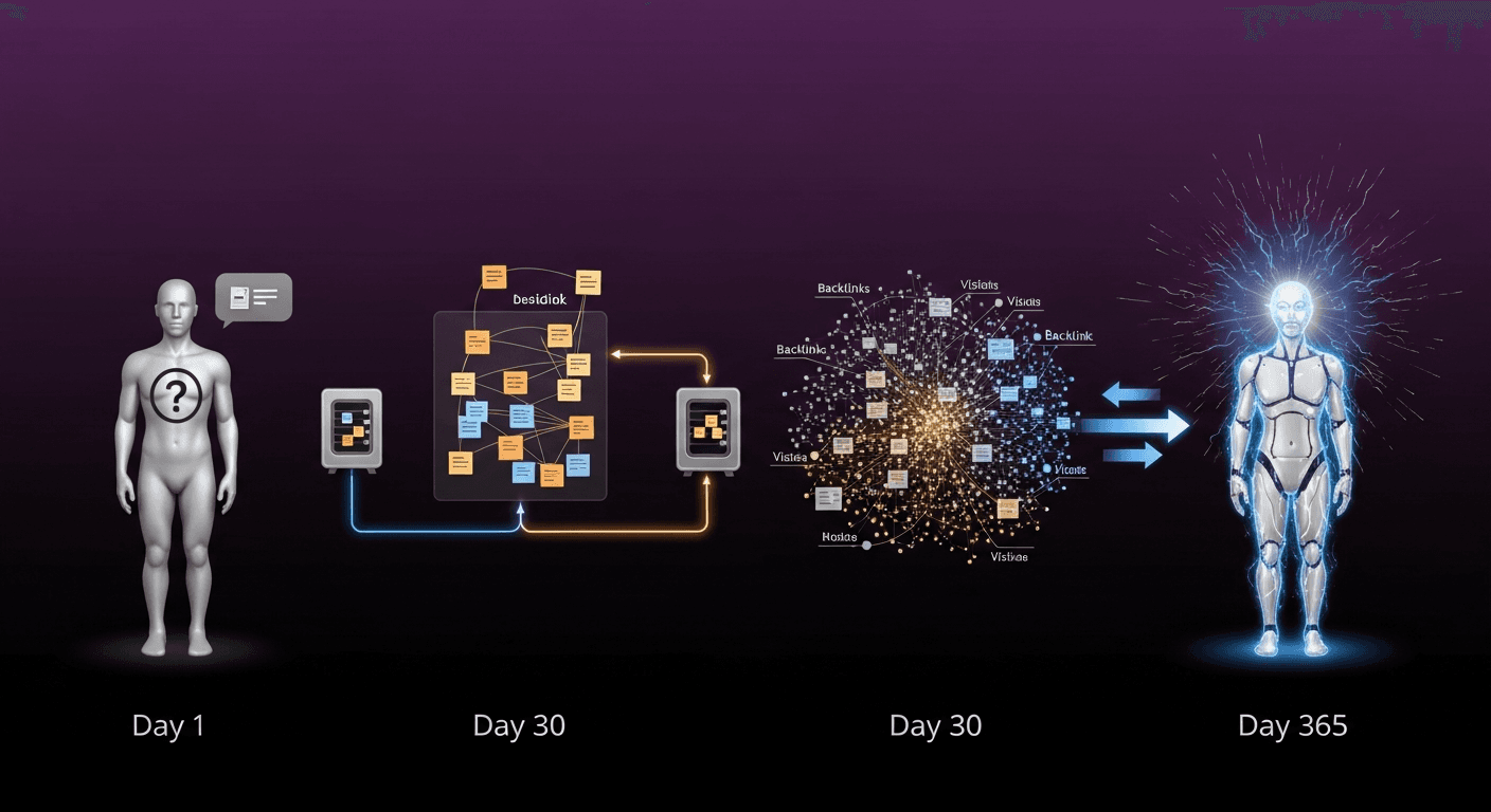 How AI Agents Learn: The Obsidian Knowledge Graph Pattern