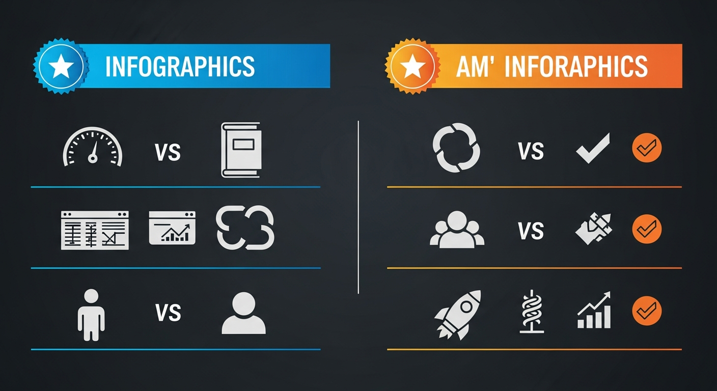 Comparison side by side