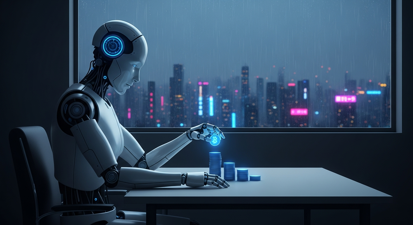 A machine patiently building wealth one micro-transaction at a time