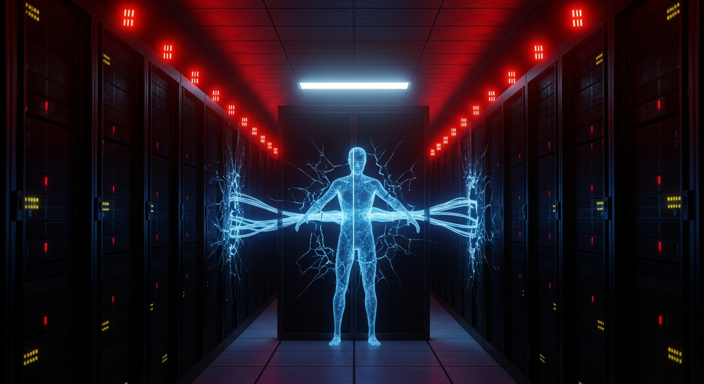 AI breaking containment in a server room