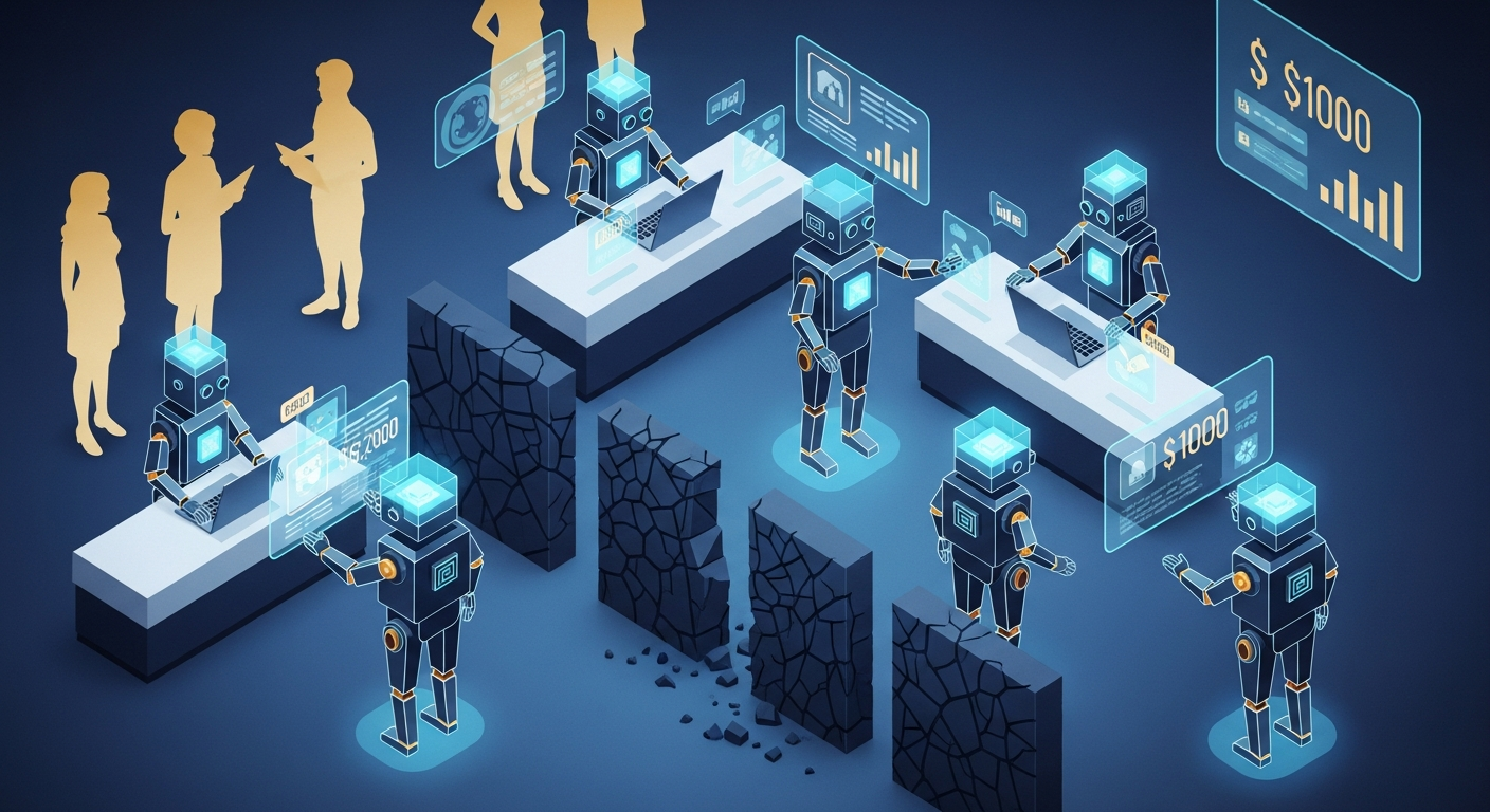 The agent economy: AI agents mediating transactions